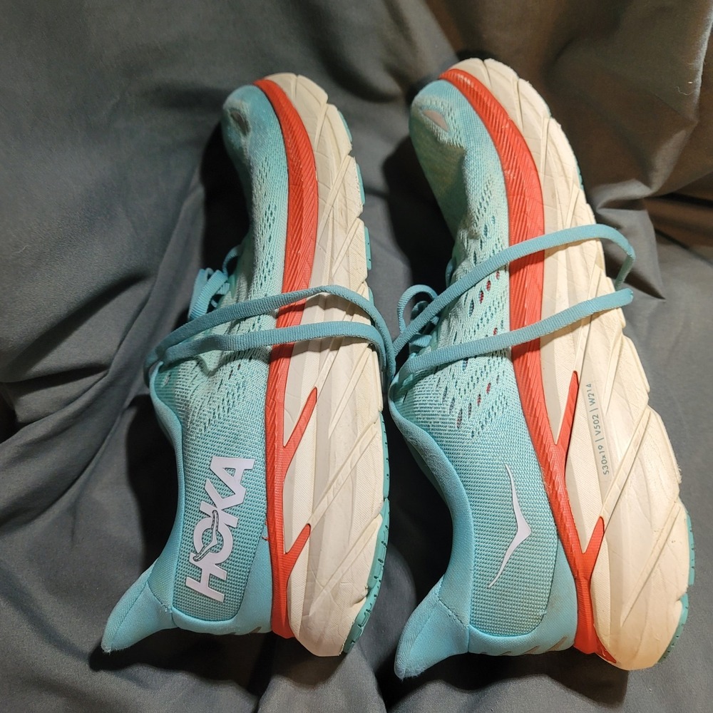 Hoka One One Women Clifton 8 1119394 AEBL Aqua Running Shoes Sneakers Size 9.5 B - Picture 4 of 8